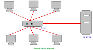 Server Based Network Types Of Network Networking Local Area Network