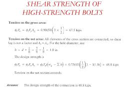 lag bolt strength shear strength of high strength bolts lag