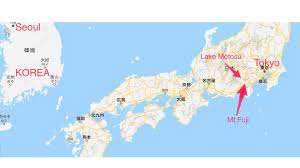 Mount fuji is a japanese mountain in the shape of a volcanic cone located on the main island of honshu, sitting between shizuoka and yamanashi prefectures, a hundred kilometers away from fuji is a city located at the south of mount fuji on suruga bay, in shizuoka prefecture, in japan. Lake Motosu Fuji Tokyo Japan Map Performer Cycles