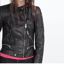 Zara Woman S Trf Collection Biker Jacket Zara Women Biker Jacket Jackets