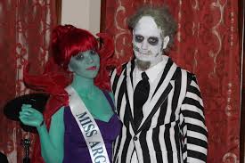 Miss argentina (aka the receptionist / miss receptionist) appears at the window in the neitherworld waiting room. Homemade Costumes Miss Argentina And Beetlejuice Imgur