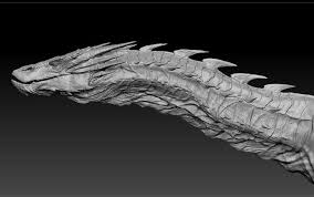 Smaug Wip 3d Model On Behance In 2020 Smaug Computer Graphics 3d Model