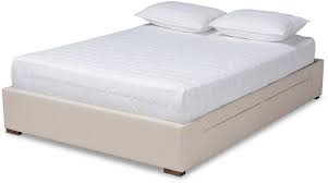 The sleigh headboard has three inset panels while the pieces feature a rich walnut finish and elegant bun feet. King Platform Bed With Storage Shop The World S Largest Collection Of Fashion Shopstyle