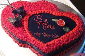 Create valentine day cake with name and photo of your love. Be Mine Valentine Birthday Cakes With Name Edit