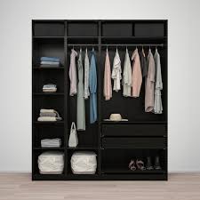 pax kledingkast zwartbruingelazuurd esseneffect repvag zwartbruin gebeitst eikenfineer 200x60x236 cm ikea pax kledingkast slaapkamer kast ikea ikea