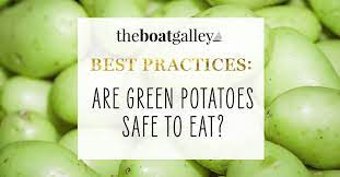 If a potato has just a few small green spots, you can cut them out or peel the potato. Are Green Potatoes Safe To Eat The Boat Galley