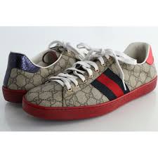 Their low silhouette is enhanced. Gucci Men S Ace Gg Supreme Sneaker Leprix