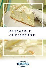 This No Bake Cheesecake Recipe Combines Sweet Fresh Pineapple With Smooth Cream Cheese To Make For A Delic Cheesecake Recipes Desserts Baked Cheesecake Recipe
