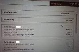 Manchmal gibt es auch was zurück. Trotz Steuerklasse 4 4 Nachzahlung Steuererklarung