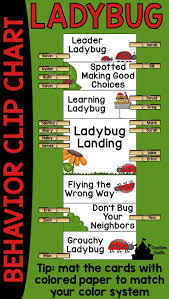 ladybug behavior clip chart behavior clip charts behavior