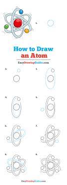 Apply a few drops of glue to each ring. How To Draw An Atom Really Easy Drawing Tutorial