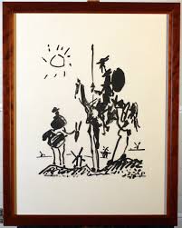 Linie katze kunst leinwanddruck malerei minimalist picasso poster drucke schwarz weiß wandkunst bilder für wohnzimmer home decoration 30 × 42cm × 3 rahmenlos. Don Quijote Pablo Picasso 1881 1973 Kunst Picasso Kunstdruck Pablo Picasso