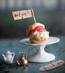Buttermilk Scones With Cardamom Cream And Rhubarb Compote Recipe Delicious Magazine Recipe Rhubarb Recipes Compote Recipe Rhubarb Compote
