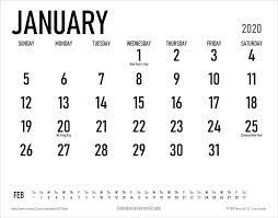 January 2021 1 2new years 3 4 5 6 7 8 9 10 11 12 13 14 15 16 17 18 m.l.k. 2020 Calendar Templates And 2020 Calendar Templates And Printable 2020 Calendar E Page Horizonta Calendar Printables Print Calendar Printable Calendar Template