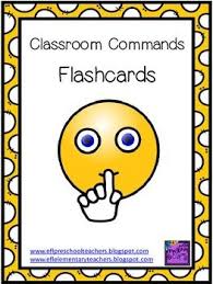 Classroom Commands Flashcards Classroom Commands Flashcards Elementary Teacher