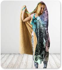 Download Warm Soft Cozy Colorful Hooded Blankets For Adults All Type Supply