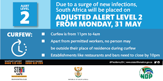 South africa's borders will remain closed to international travel and no travel will be allowed between provinces, except for very specific purposes. South Africa Moves To Adjusted Lockdown Level 2 Here Are The Key Restrictions In Place