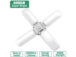 These ultra bright garage led lights are 5x brighter that ordinary light bulbs. Led Adjustable Garage Light Super Bright Garage Light Deformable Garage Lighting Led 6000lm Triple Glow Led Garage Lights Shop Lights Working Light For Garage Workbench Warehouse Basement Newegg Com