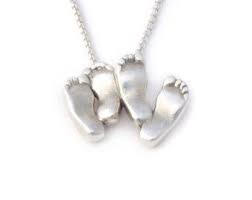 Discover the perfect sentimental gift to commemorate their special new arrival. Silver Baby Feet Pendant For A Maternity Gift Or Push Present Elegant Mom Of Twins Gifts Gift Ideas For Twins Outstanding Jewelry Jewelry Jewelry Review