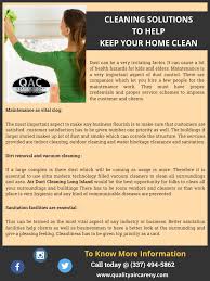 Follow your dusting with a thorough vacuuming. Cleaning Solutions To Help Keep Your Home Clean Quality Air Care