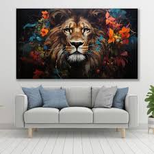 Tablou Canvas-Leu Multicolor – The Print Studio