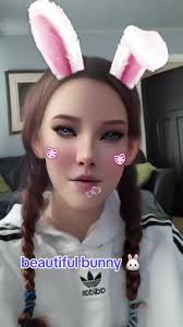 White Bunny Rabbit Cartoon with A Rabbit