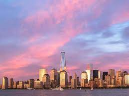 Why Does The New York Sky Look Pink City Sky Purple City London Skyline