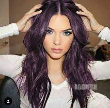 Dark Purple Jenner Hair Kendall Jenner Hair Hair Styles