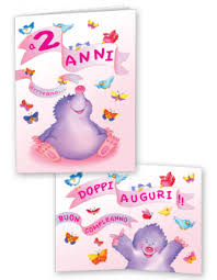 Doppi Auguri 2 Anni Bambina Biglietti Di Compleanno Compleanno Divertente Auguri Di Buon Compleanno