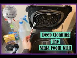 How To Clean The Ninja Foodi Grill Deep Cleaning Ninja Cooking System Ninja Cooking System Recipes Ninja Recipes