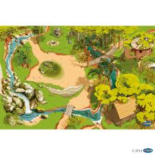 Bunte kinderteppiche bringen gute laune und spaß in jedes kinderzimmer. Papo 60503 Teppich Dschungel Wildtiere