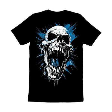 Screaming Skull T-Shirt Design | Tshirt Factory