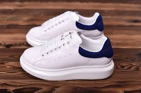 Alexander Mcqueen Oversized Sneaker White Blue Alexander Mcqueen Oversized Sneakers Sneakers White Sneakers