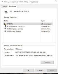 Driver hp laserjet pro m12a được chia ra nhiều phần tương thích với từng bản windows, mac, linux khác nhau. Laserjet Pro M12a Problem Hp Support Community 7891020