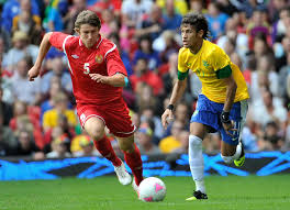 The association football tournament at the 2012 summer olympics was held from 25 july to 11 august, and was the only sport to begin before the official opening day of the olympic games, two days before the opening ceremony. Neymar Dimitry Baga Neymar And Dimitry Baga Photos Zimbio