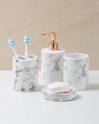 Black And Rose Gold Bathroom Accessories Marble Look And Rose Gold Bathroom Accessories From Only 3 In Stores Now Gold Bathroom Accessories Marble Room Gold Bathroom Decor
