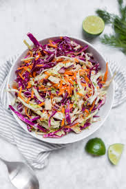 Easy Cabbage Dill Coleslaw Gluten Free Dairy Free Vegan