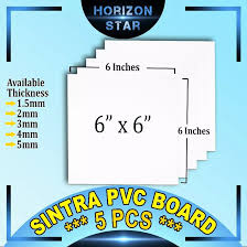 Maybe you would like to learn more about one of these? Hot Spot 5pcs Sintra Pvc Board 6x6 Inches 1 5mm 2mm 3mm 4mm 5mm Lazada Ph