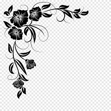 Check spelling or type a new query. Black And White Floral Corner Border