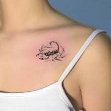 A scorpion tattoo can represent male sexuality and arousal. 31 Scorpio Tattoo Ideas For Spectacular Women Tattooness Collar Bone Tattoo Tattoos For Women Pattern Tattoo
