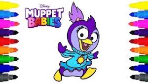 Summer muppet babies coloring pages. Muppet Babies Summer Penguin Disney Junior Coloring Pages Youtube