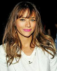 Celebrity And Harvard Graduate Rashida Jones Hair Styles Fringe Hairstyles Long Hair Styles