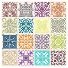Browse by theme and level to find the design of your dreams! 16 New Colors Geometric Motifs Cross Stitch Geometric Cross Stitch Charts Cross Stitch Patterns