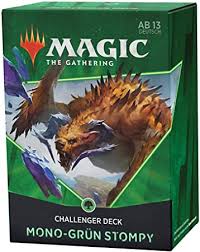 Preconstructed theme decks featured in magic: Challenger Deck 2021 Grune Stampfer De Magic The Gathering