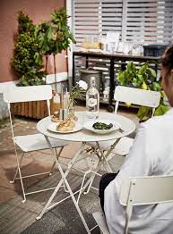 Saltholmen Table 2 Folding Chairs Outdoor Beige Buy Here Ikea Outdoor Tables And Chairs Outdoor Furniture Covers Balcony Table And Chairs