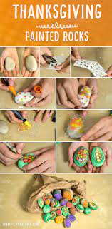 Painted Rock Cornucopia Rock Painting Ideas Easy Painted Rocks Creative Arts And Crafts