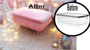 Just get hold of a coffee table, some high density foam, fabric and other supplies make this modern beauty which you can place anywhere in. Diy Decorative Storage Ottoman Most Awesome Repurposed Room Decor Idea Ever Youtube