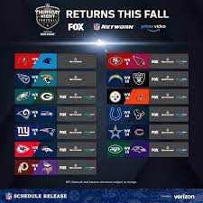 Nfl Thursday Night Football Is Back Tnf Nflschedulerelease Big4 Bigfour Big4 Bi Thursday Night Football Nfl Thursday Night Football Football
