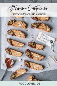 Zitronen Schokoladen Cantuccini Perfekt Zum Kaffee Rezept Kekse Rezept Einfach Rezeptideen Lebensmittel Essen