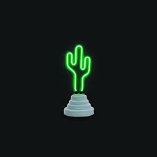 4.9 out of 5 stars based on 22 product ratings(22). Funderdome Green Cactus Neon Night Table Lamp